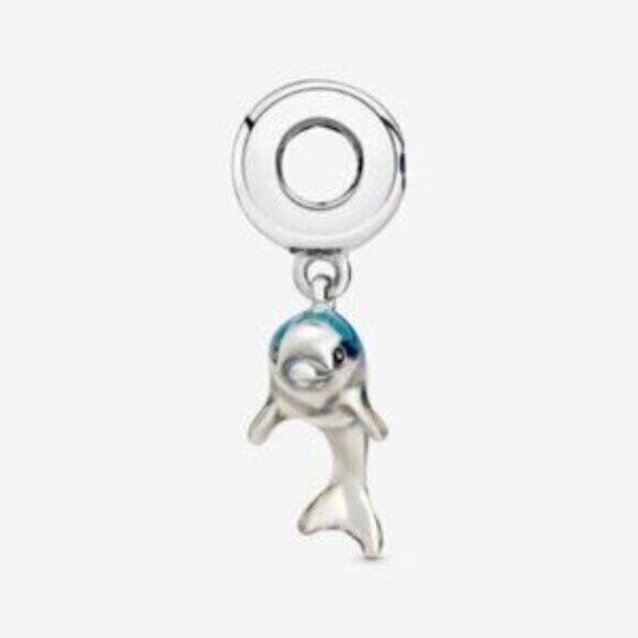 Pandora Shimmering Dolphin Dangle Charm - Picture 2 of 5